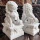 White Stone Lions (pair)