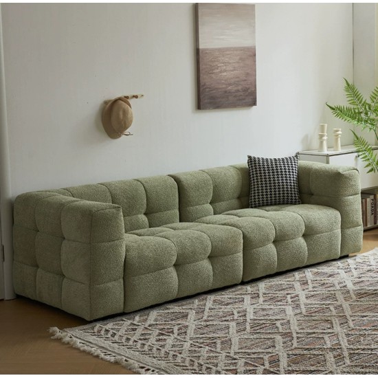 Light Green Three Person Sofa