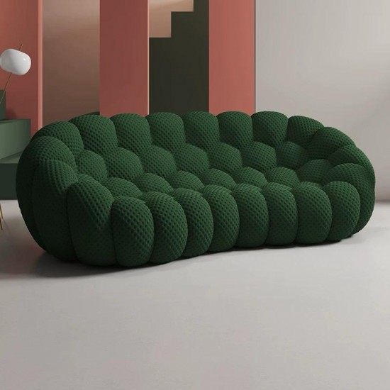 Green Special Styling Three Person Sofa